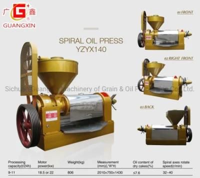 9-11tpd&#160; Screw Press Oil Machine for Sunflower Soybean Peanut Oil Processing on Sales