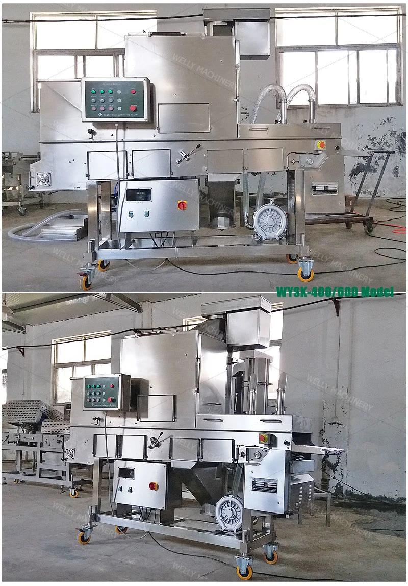 Continuous Breadcrumbs Coating Machine for Burger Patty Fish Cake (WYSK-200)