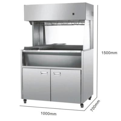 Heavy Duty Stainless Steel Pedestal Fries Dump Chips Worker