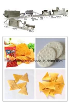 Corn Tortilla Doritos Nacho Chips Extruder Production Line