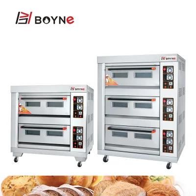 Pastry Bread Cookie Pizza Baking Oven 2 Deck 4 Trays Gas Oven