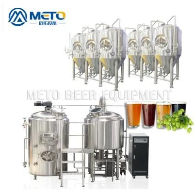 Stainless Steel 500L 1000L Craft Beer Brewing Equipment