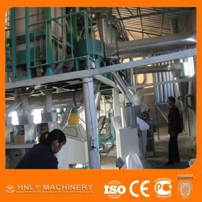 Small Covering Area White Yellow Corn Grits Flour Mill Line