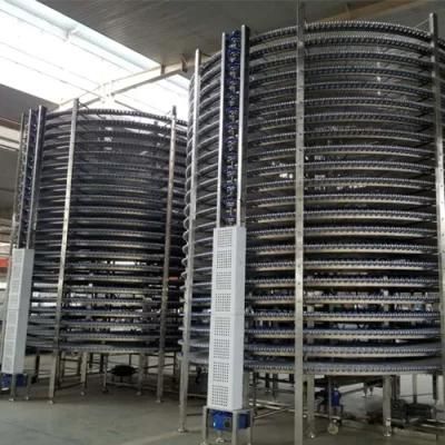 High Quality Biscuit Bread Loaf Food Cooling Tower Spiral Conveyor