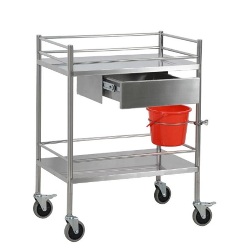 Hotel Kitchen Equipment Mobile Stainless Steel Restaurant Food Catering Service Transport Trolley/Tea Cart for Kitchen