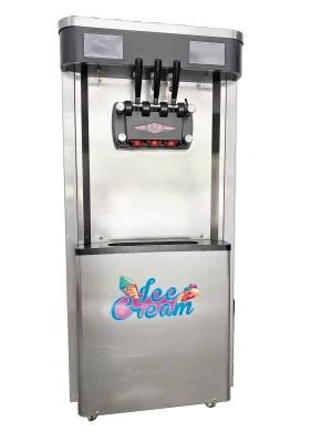 China Manufacturer for Stand Soft Ice Cream Making Machine Frozen Yogurt Freezer Three ...