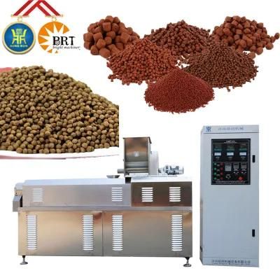 Puffed Fish Farm Floating Fish Feed Pellet Production Line Equipment Twin-Screw Corn Meal ...