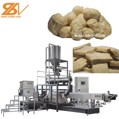Textured Soy Bean Meat Analog Protein Soya Chunk Nugget Mince Extruder