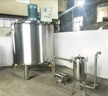 Double Layer Jacketed Heating Mixing Tank with Temperature Control