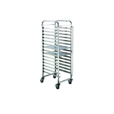 Rk Bakeware Manufacturer China-Aluminum 10 Pan Side Load Bun / Sheet Pan Rack - Assembled