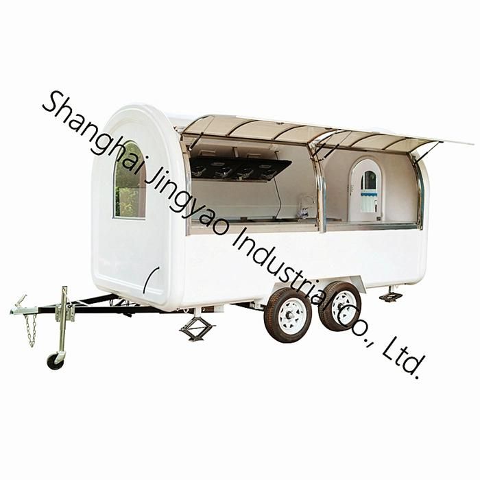 Stainless Steel Fashionable Appearance Caravan Trailer Fast Food Trailer for Sale