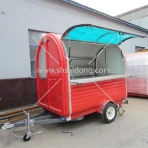 Mobile Outdoor Hot Dog Cart/Juice Vending Van for Sale