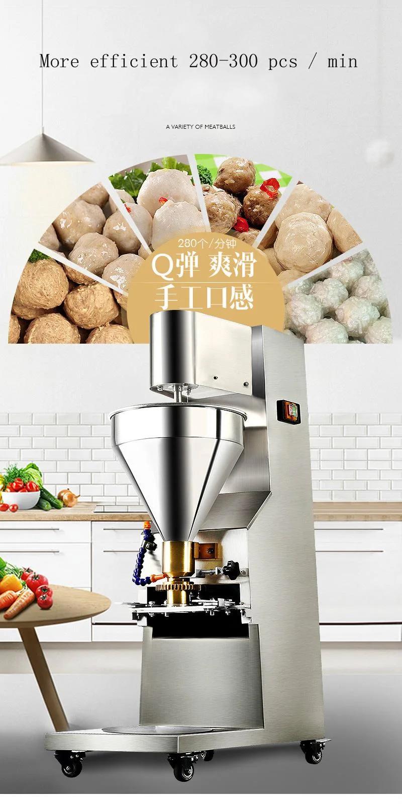 1100W Automatic Meatball Making Machine Commercial Beef Ball Rolling Forming Machine Industrial Meat Ball Maker for Sell