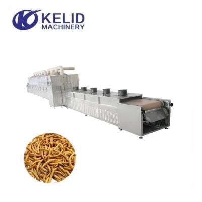 Microwave Drying and Baking Equipment for Mealworm Black Solder Fly