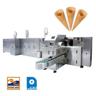 High Power Flexible Sugar Cone Machine with 10000PCS/Hour for Standard Cone