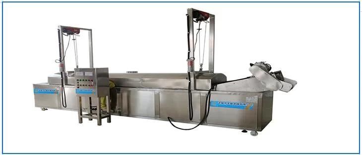 Continuous Conveyor Gas Fryer Machine for India Pakora