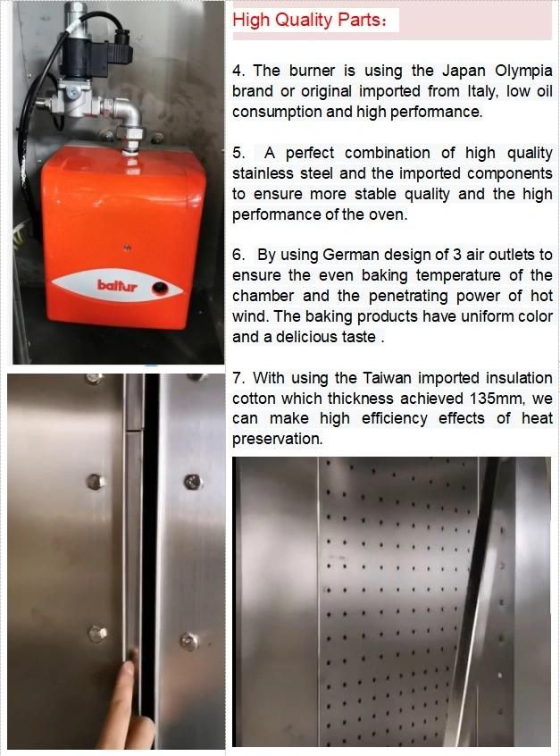 2021 Industrial Bakery Bread Food Processing Equipment for Toast Baking/Baking Oven Bakery Bread Cake Cookies Rotary Rack Oven Machine