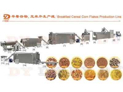 Advanced Puffing Best Selling Corn Flakes Production Line Breakfast Snacks Cereal Making ...