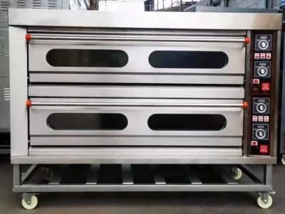 Gd Kitchen Electric Oven of 2 Deck 6 Trays for Commercial Baking Equipment