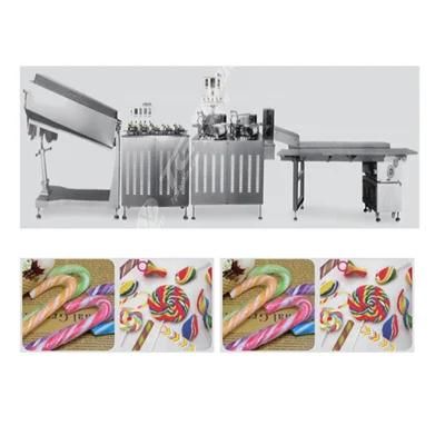 Multicolor Swirl Rainbow Lollipop Production Line