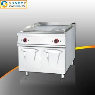 Industrial Electric Free Standing Griddle Range with Cabinet