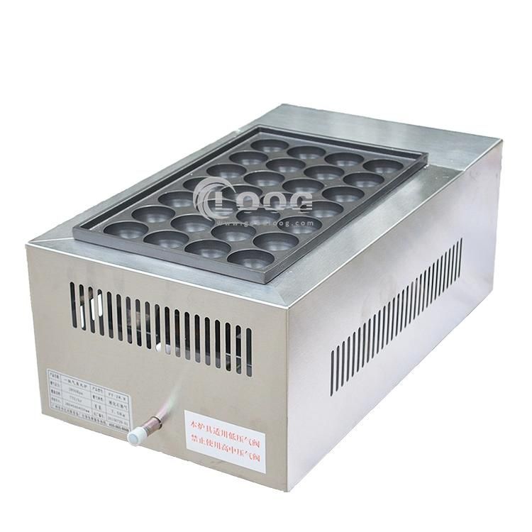 Gas Type 1 Plate 28 Holes Takoyaki Machine 2800PA Takoyaki Grill Machine Octopus Ball Machine Best Professional Gas Takoyaki Maker