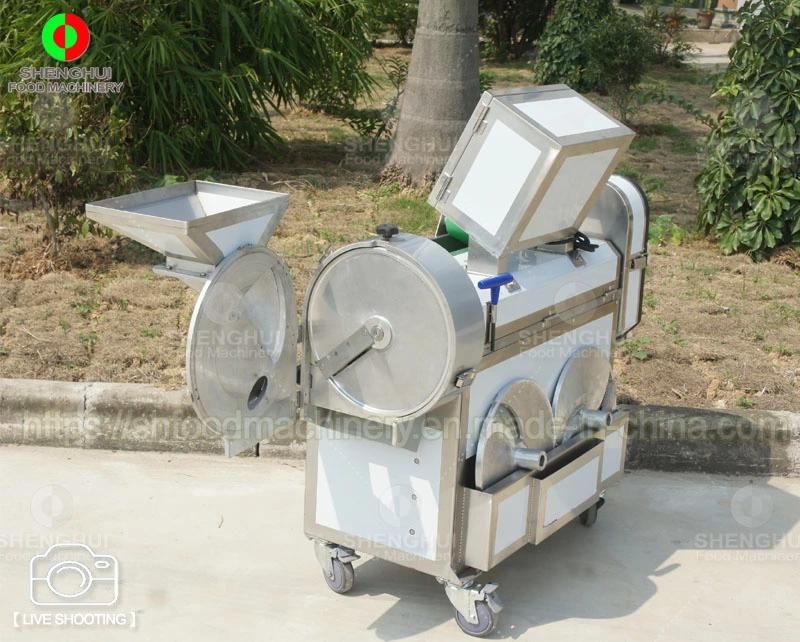 Automatic Food Processor Kitchen Leaf and Root Vegetable Cutting Machine