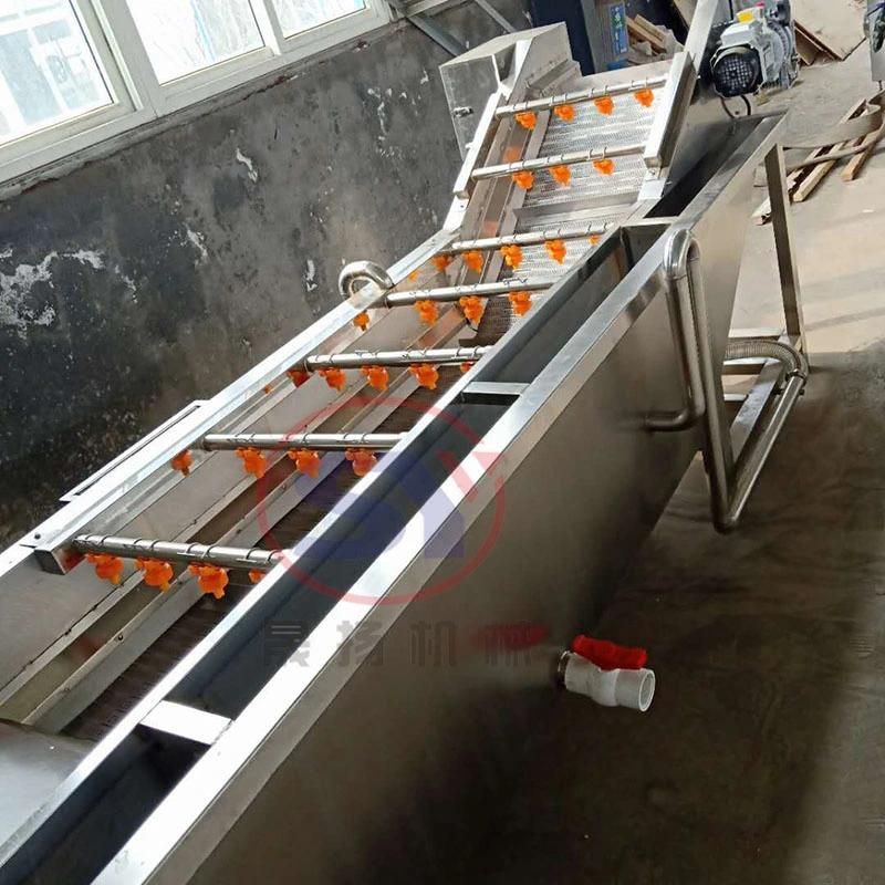 Industrial Root Vegetable Potato Air Bubble Washing Cleaning Machine