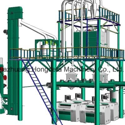 Maize Flour Roller Meal Milling Machine 20t/D Africa