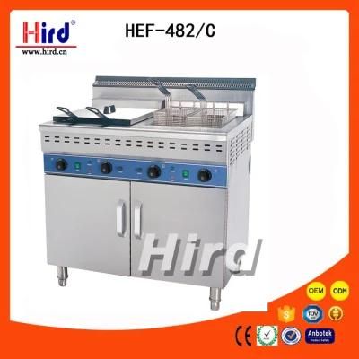 Free Standing Fast Food Equipment Commercial Fat Chips Fryer with Heat