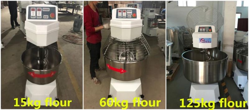Commercial 50 Kg Dough Kneading Machine / Spiral Dough Mixer
