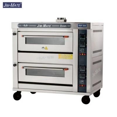 Kitchen Equipment 2 Deck 4 Trays + 8 Trays Proofer Commercial Gas Deck Oven
