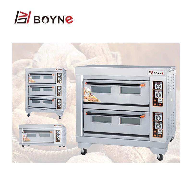 Electirc Two Deck Four Trays Bakery Deck Oven for Hotel