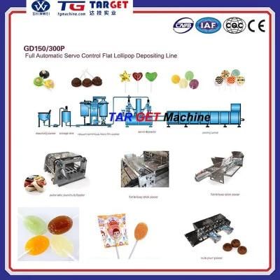 Full Automatic Flat Lollipop Production Machine (forming and wrapping) (FLT300)