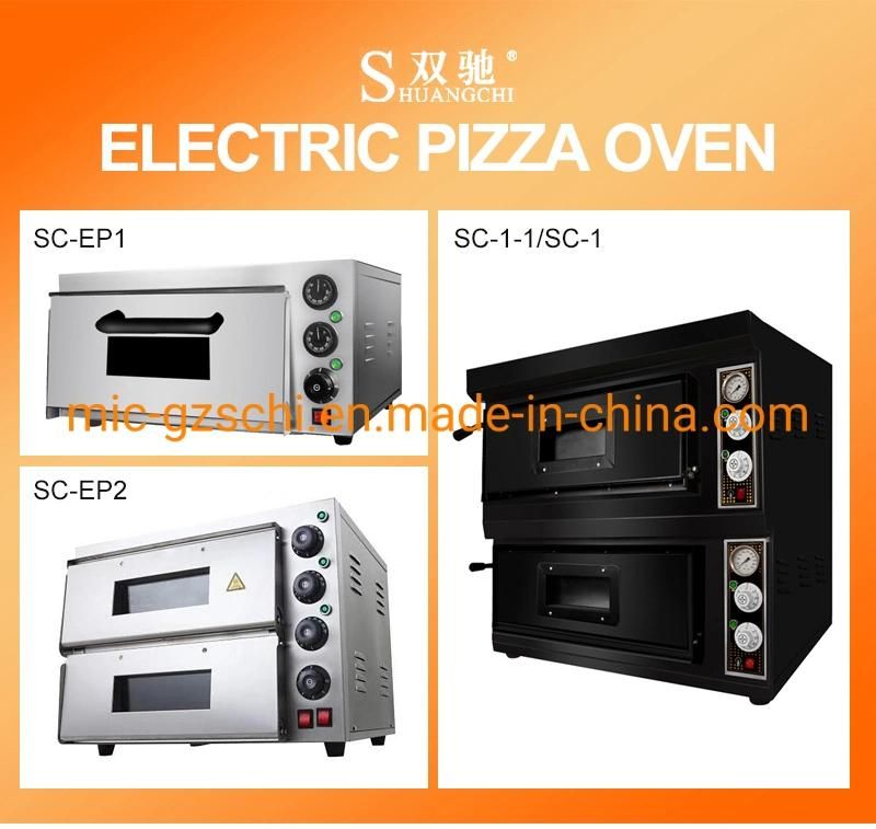 Double Layer Electric Pizza Oven with Stone Plate Bread Baking Machine Baking Oven Roaster