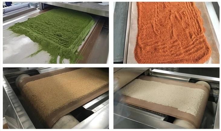 PLC Control Mesh Belt Microwave Cardamom Drying Sterilization Machine