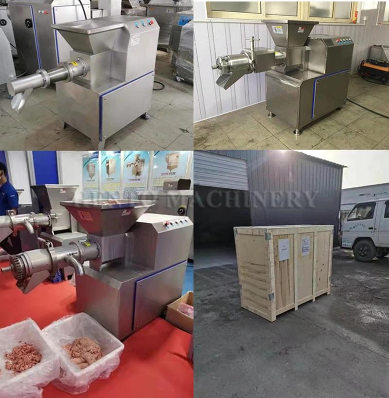 Electric Beef Meat Bone Separator / Bone Mud Paste Production Line