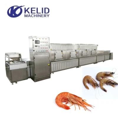 50kw Industrial Microwave Shrimp Drying and Cooking Machine