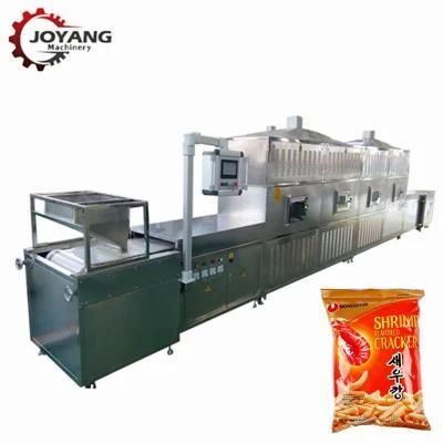 50 Kw 50 Kg / H Microwave Prawn Shrimp Cracker Puffing Machine