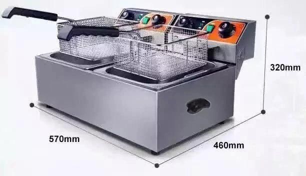 Commercial Stainless Steel Electric Deep Single Double Fryer