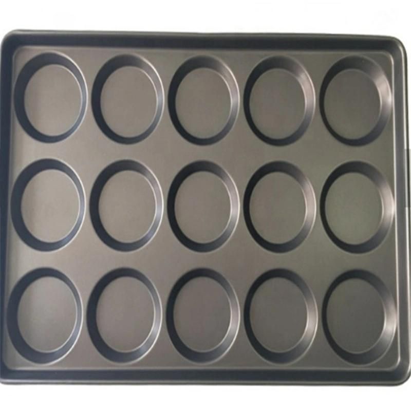 Industrial Non-Stick Bread Pan 15 Multi-Link Bread Mould Hamburger Pan Burger Baking Pan Bread Tin