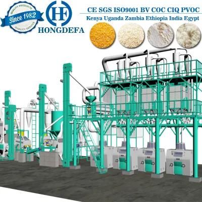 Corn Flour Milling Machine with Automatic Packing System