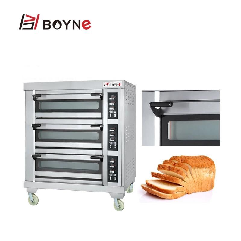 Temperature Controlled Three Layer Six Trays Electric Oven