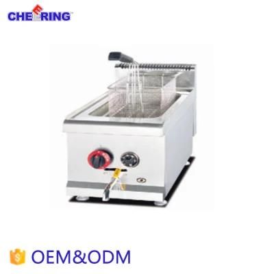 Stainless Steel Gas Temperature-Controlled Fryer