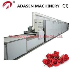 Tunnel Type Conveyor Belt Microwave Drying Oven for Rose Tea