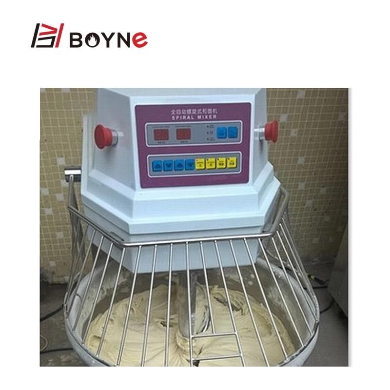 Restaurant Commercial Stainless Steel Spiral Mixer Machine 100kg Dough Mixer