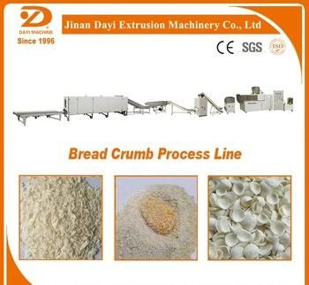 Hot Sale Multi-Function Bread Crumb Making Extruder Breadcrumb Processing Line