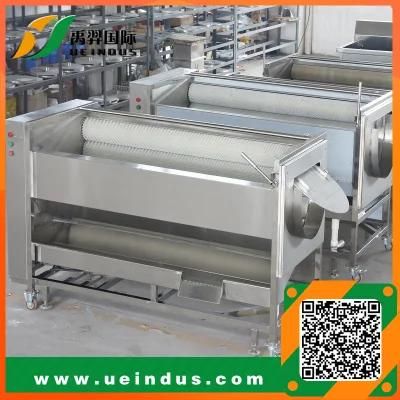 Vegetable Potato/Ginger/Taro/Carrot Cleaning, Cutting and Peeling Machine