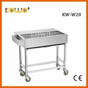Heavy Duty Stainless Steel Cooking Equipment Vertical Charcoal BBQ Grill for Outdoor