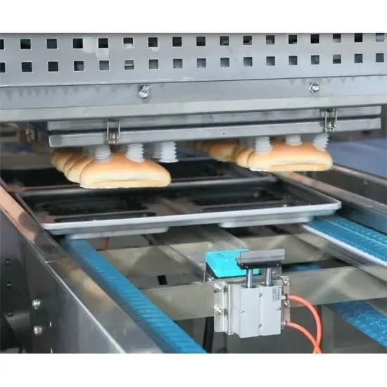 Moving Type Bread Depanner for Buger, Buns, Cake, Loaf Bakery Line